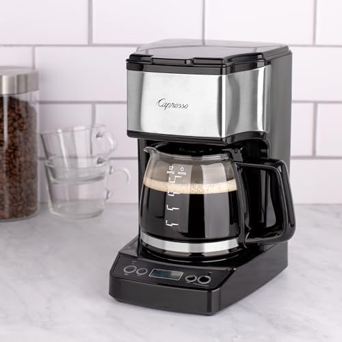 Capresso 5-Cup Mini Drip Coffee Maker, Black and Stainless Steel - Image 4