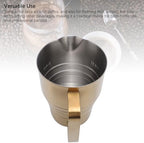 Milk Frothing Pitcher, Steaming Pitchers 304 Stainless Steel Milk Coffee Cappuccino Latte Art Barista Steam Pitchers Milk Jug Cup, Mug Milk Frother Pitcher for Beverage Making - Image 6