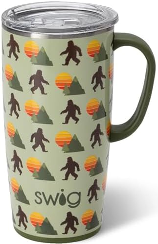 Swig Life 22oz Insulated Travel Mug with Handle & Lid, Wild Thing by SwigLife