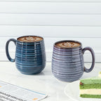 Hasense Large Coffee Mugs Set of 2, Ceramic 20 oz Coffee Cups for Office and Home, Modern Coffee Mug with Big Handle for Latte Coffee Tea Soup as Gifts, Dishwasher & Microwave Safe, Blue and Purple - Image 5