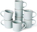 famiware Coffee Mug Set of 8, Star 12 oz Ceramic Mugs Cups Set with Handle by Famiware