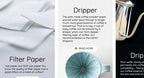 5 Packs of CAFEC 100-Pack Cone-shaped V60 02 Style Universal 1 to 4 Cup Disposable Pour-Over Drip Coffee Paper Filter made of Eco-Friendly Refined Virgin Pulp (White) AC4-100W - Image 5