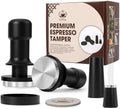 Espresso Tamper 58mm – Fits Breville Dual Boiler, Oracle & E61 Portafilter – Compatible With Rocket, Gaggia Classic, Rancilio Silvia – Spring Loaded Calibrated Self Leveling Coffee Tamper Tool by Unknown