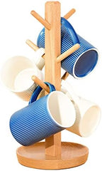 LIU- Wooden Mug Tree Holder Tabletop Cup Holder Stand,Coffee Cup and Teacup Storage Organizer, for Kitchen Counter by Unknown