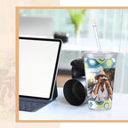 Maxcheck 4 Pcs DIY Photo Tumblers, 16 oz Personalized Insert Cup with Straw - Image 6
