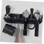Black ABS Wall Mounted Coffee Tool Holder for 51mm Espresso Machines - Image 4