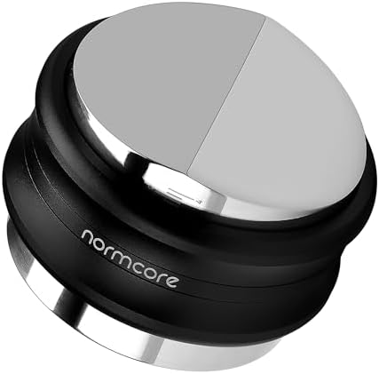 Normcore 58.5mm Coffee Distributor & Tamper, Dual Head Coffee Tamper Fits 58mm Portafilters, Double Sided Adjustable Depth, Espresso Hand Tampers, Black by NORMCORECOFFEETOOLS