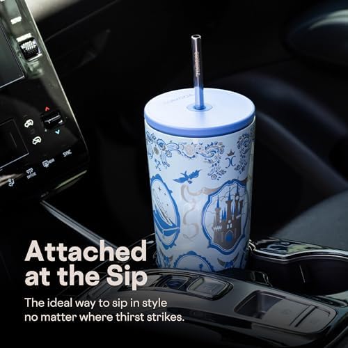 Corkcicle Cold Cup Straw Tumbler, 24 oz, Disney Princess Cinderella - Image 6