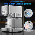 URintells Cuising Espresso Machine with Stepless Adjustment Milk Frother - Image 6