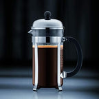 Bodum 34oz Chambord French Press Coffee Maker with BPA-Free Tritan Plastic Carafe, Brushed - Image 6