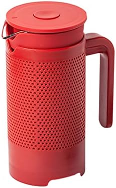 Coffee Maker Coffee Pot Espresso Mocha Machine 350ml French Press Large Capacity Glass Insulated Coffee Press Core Drink Tool for Barista,Red - Image 3