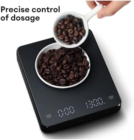 Digital Scale, Coffee Electronic Scales with Timer LED Screen USB 3kg 0.1g G/oz/ml, High Precision Measures Auto Smart Kitchen Scale - Image 4