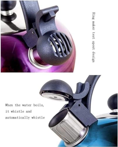Tea Kettle Stovetop Household Kettle,Whistling Kettle For Induction Hob,Stainless Steel 2L Camping Household Kettle Stove Whistling Water Gas Teapot Cooking Tools Kitchen Stove Top Whistling Tea Kett - Image 2
