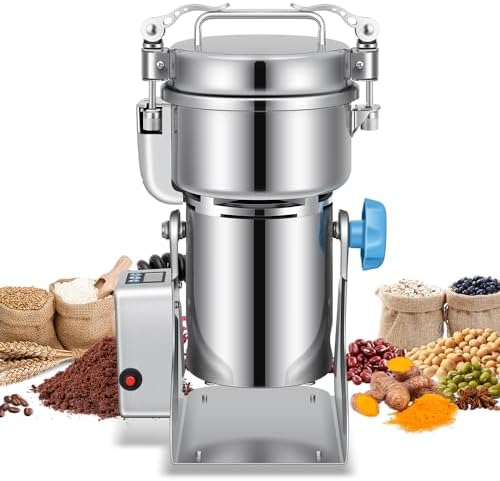 LEEVOT Grain Mill 500g Commercial Spice Grinders Electric 1500W Stainless Steel Pulverizer Dry Grinder for Grinding Wheat, Oats, Corn, Pepper, and Coffee Beans – Grinder for Kitchen. by LEEVOT