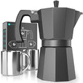Coffee Gator Moka Pot Aluminum - 6 Cup, 12oz Stovetop Espresso Maker by CoffeeGator