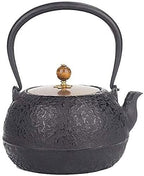 Japanese Cast Iron Teapot 1300ml – Tetsubin Vintage Tea Kettle With Infuser, Easy Pour, Heat-Resistant Handle by Unknown
