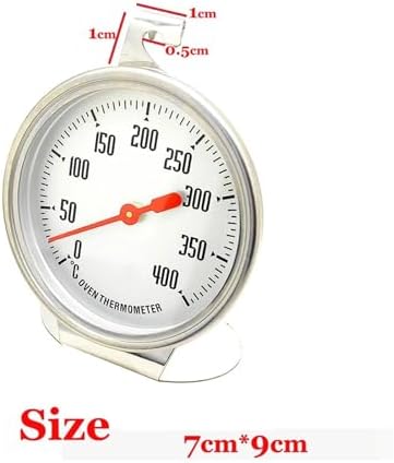 0-400 Celsius Stainless Steel Oven Thermometer Hang Or Stand Large Dial Baking BBQ Cooking Meat Food Temperature Meter - Image 3