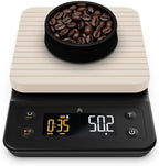 Greater Goods Electric Gooseneck Kettle and Coffee Scale, Designed in St. Louis. Onyx Black/Birch White. - Image 5