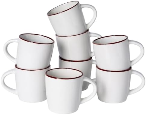 famiware Mercury Coffee Mugs 13 oz, Coffee Mugs Set of 8 with Handle by Famiware
