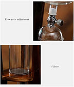 JITEM Cafetera Glass Ice Cold Dripper Coffee and Tea Maker Manual Dripper Brewer Maker with Filter Adjustable Water Flow Tabletop Coffee Maker for Coffee or Tea - Image 3