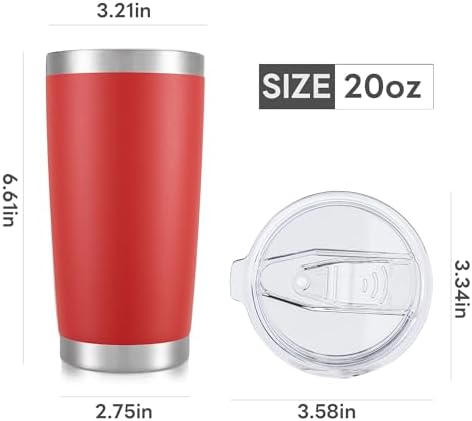 20 oz Tumbler with Lid Stainless Steel Insulated Tumblers Bulk Cups Mug - Image 7