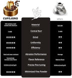 Manual Coffee Grinder, Z5 Hand Coffee Grinder with 25g Capacity External Adjustable Knob, Manual and Electric Dual Mode grinder, Espresso, Mocha, Pour-over, French Press Green - Image 3
