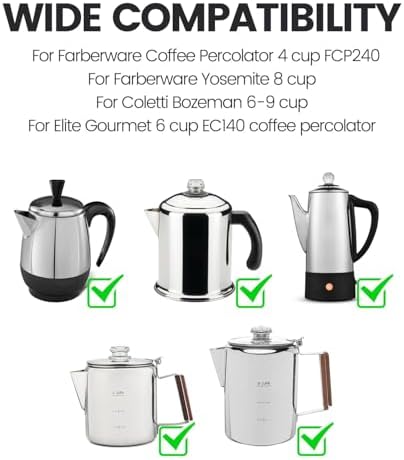 Percolator Coffee Filters, 5 Cup Coffee Filter, 100/200/300pcs Percolator Coffee Filters, for Farberware, Primula, Coletti, Elite Gourmet, Disposable Coffee Filter Unbleached (300) - Image 6