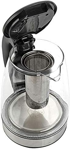 1.8L Electric Glass Kettle with Tea Infuser, 1200W Fast Boiling Tea Maker - Image 4