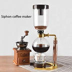Japanese Style Siphon Coffee Maker Tea Siphon Pot Vacuum Coffeemaker Glass Type Coffee Machine Filter Kahve Makinas 3cup 5cup (5cup) - Image 7