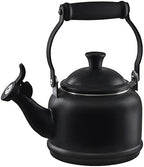 Le Creuset Enamel On Steel Demi Tea Kettle, 1.25 qt., Licorice/Black Knob by Unknown
