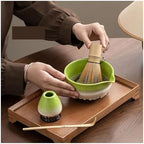 5Pcs Matcha Tea Set With Bowl Bamboo Whisk And Scoop Traditional Making - Image 3