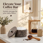 Marble Coffee Filter Holder 6 inch Handmade Oceanic - Image 2