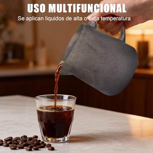 Ceramic Pour Over Coffee Maker Dripper - Uses Standard #2 & #4 Paper Filters, 450ml/15oz, Rusty, Barista Style for Home & Office - Image 4