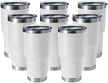 HASLE OUTFITTERS 30oz Stainless Steel Tumbler, Double Wall Vacuum Insulated Travel Mug Tumbler, Durable Insulated Coffee Mug, Gift Box Set (White, 8) by HASLEOUTFITTERS