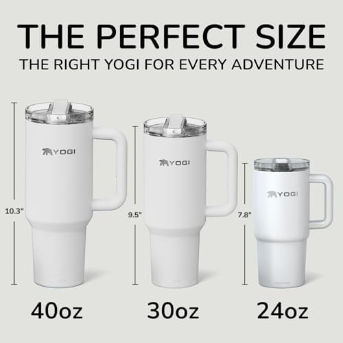 YOGI 40oz Tumbler with Straw - Polar - Image 6