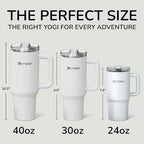 YOGI 40oz Tumbler with Straw - Polar - Image 6