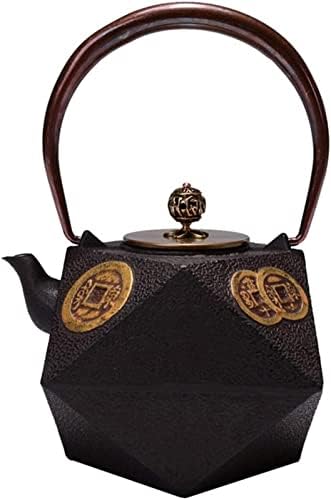 Cast Iron Tea Kettle High-Grade Iron Bottle Uncoated Cast Iron Teapot Handmade Cast Iron Kettle Teapots by Unknown