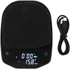 Smart Hand Coffee Electronic Scale with Timer, High Accuracy Digital Kitchen Scale, 450mAh Rechargeable, Black, for Drip Coffee, Pour Over, Tea, and Baking by Unknown