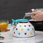 Whistling Tea Kettle for Stove Top, Tea Pot Stovetop with 3-Layers Durable Bases, Loud Whistle Teapot for Boiling Water Coffee or Milk - Image 7