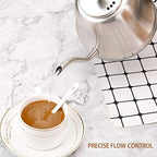Gooseneck Kettle Bundle: Brushed Silver Stovetop Kettle and Brushed Silver Stovetop Kettle with Thermometer - Image 6