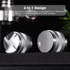 IKAPE Coffee Products, 51mm Coffee Distributor & Hand Tamper, Adjustable Depth Espresso Distributor Fits All 53mm Espresso Portafilter, Compatible with 51MM Breville Bottomless Portafilter (Silver) - Image 3
