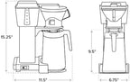 Technivormm Moccamaster 79114 KBT Coffee Brewer, 40 oz, Black - Image 5