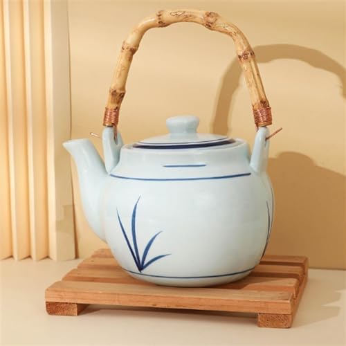 Water Pitcher Ceramic teapot Set Household Tea Cup Tea Set Retro Simple teapot underglaze Color Cold Kettle Water Jug - Image 3