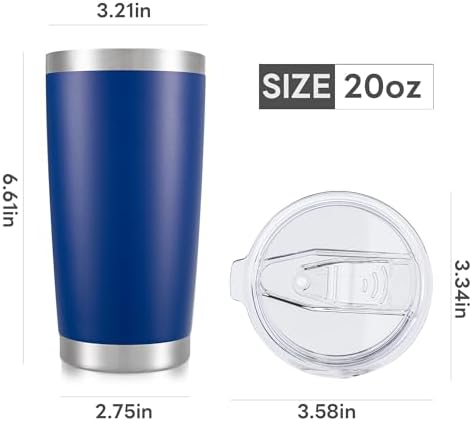 20 oz Tumbler with Lid Stainless Steel Insulated Tumblers Bulk Cups Mug - Image 7