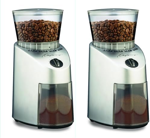 Capresso 560.04 Infinity Conical Burr Grinder, Brushed Silver (Pack of 2) by Capresso
