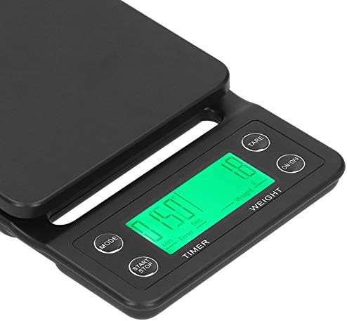 Portable Electronic Digital Kitchen Scale with Timer, 3kg/0.1g Accurate Pour Over Coffee Scale - Image 5