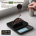 Pour Over Coffee Scale with Timer, Calculat Ratios & Flow Rate Display - Image 3