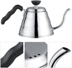 1L Stainless Steel Gooseneck Kettle Pour Over Pot Induction Compatible with Slow Flow Spout for Coffee & Tea - Image 3