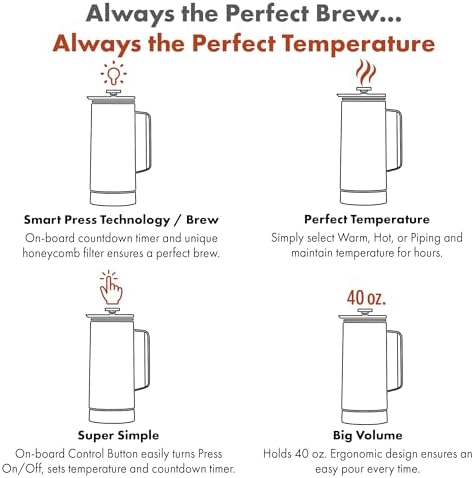 Nextmug Press - Temperature-Controlled, Self-Heating French Press - Image 3