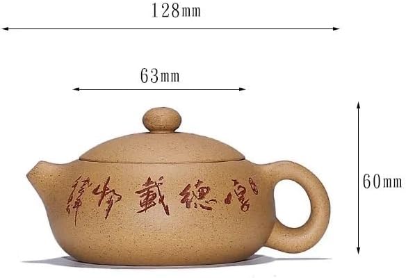 Tea Pots For Loose Tea 150ml Purple Clay Teapots Handmade Xishi Pot Raw Ore Section Mud Kettle Zisha Tea Set Tea Services Tea Pots Coffee Pot Tea Infuser Pot - Image 2
